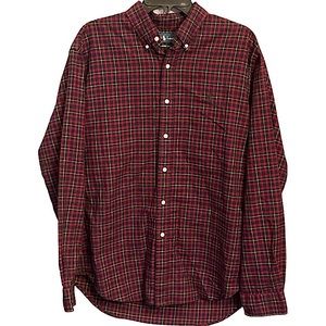 Ralph Lauren Classic Fit Casual Button Down Shirt, Plaid, Size L